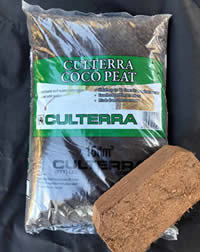 Coco Peat available bagged or in a compressed brick