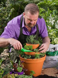 Leave a wide enough gap to plant into